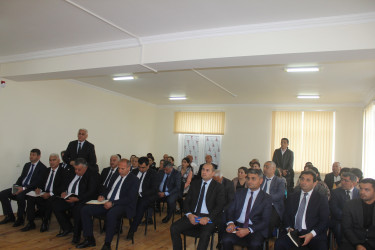 Göygöl Rayon İcra Hakimiyyətinin başçısı Elvin Paşayev Şəhriyar kəndində səyyar qəbul keçirib