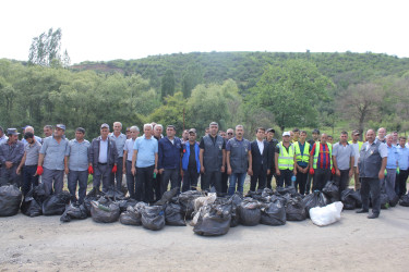 Göygöl rayonunun Şəhriyar kəndində təmizlik aksiyası keçirilib