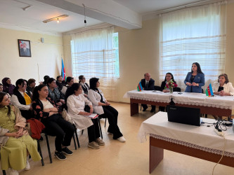 Göygöl rayonunda “Konstitusiya və suverenlik ili”ndə keçirilən silsilə tədbirlər çərçivəsində növbəti görüş 15 May - Beynəlxalq Ailə Günü ərəfəsində baş tutub