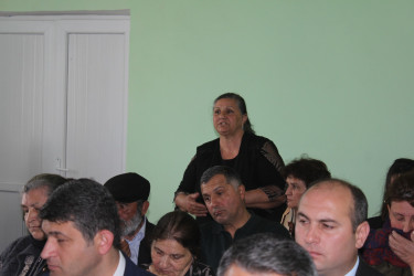 Göygöl Rayon İcra Hakimiyyətinin başçısı Elvin Paşayev Əlimədədli kəndində səyyar qəbul keçirib