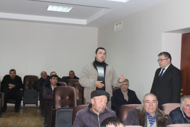 Göygöl rayonunda “Heyvandarlıq sahəsində mövcud imkanlar, problemlər və perspektivlər” mövzusunda görüş keçirilib