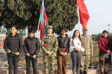 Vətən müharibəsi şəhidləri Əliyev Teymur İman oğlunun və Məhəmmədli İsmayıl Mahir oğlunun ikinci ildönümü məzarları başında qeyd edilib və ailələri ziyarət olunub