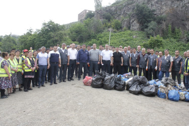 Göygöl rayonunda təmizlik aksiyası keçirilib