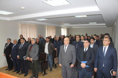 Göygöl rayonunda “Heyvandarlıq sahəsində mövcud imkanlar, problemlər və perspektivlər” mövzusunda görüş keçirilib