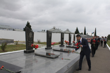 Göygöl rayonunda şəhidlərin əziz xatirəsi ehtiramla yad olunub-27-09-2024