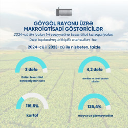 Göygöl rayonu üzrə statistik göstəricilər