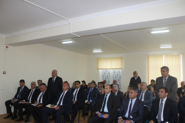 Göygöl Rayon İcra Hakimiyyətinin başçısı Elvin Paşayev Şəhriyar kəndində səyyar qəbul keçirib