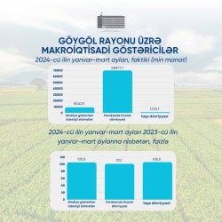 Göygöl rayonu üzrə statistik göstəricilər