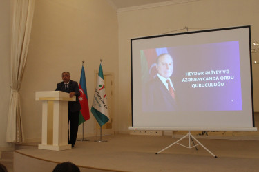 Göygöldə 26 iyun Silahlı Qüvvələr Gününə həsr olunmuş “Heydər Əliyev və Azərbaycanda ordu quruculuğu” mövzusunda tədbir keçirilib