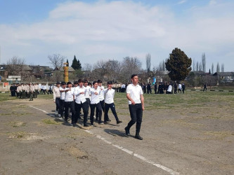 Göygöl rayonunda “Şahin” hərbi-idman oyununun rayon birinciliyi keçirilib