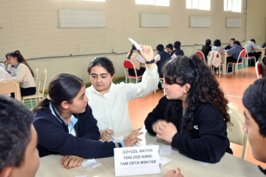 Göygöl rayonunda Ümummilli Lider Heydər Əliyevin anadan olmasının 102-ci illiyinə həsr olunmuş bilik yarışı keçirilib-09-05-2025