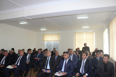Göygöl Rayon İcra Hakimiyyətinin başçısı Elvin Paşayev Şəhriyar kəndində səyyar qəbul keçirib