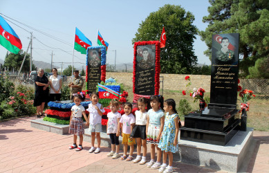 Bu gün Vətən Müharibəsi şəhidi Binnətov Ruslan Rafiq oğlunun doğum günü ilə bağlı anım mərasimi keçirilib