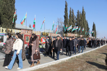 Göygöl rayonunda Xocalı soyqırımı qurbanlarının xatirəsi anılıb