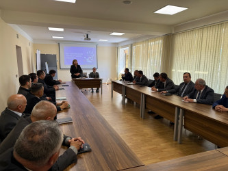 Göygöl rayonunda “Konstitusiya və Suverenlik İli” çərçivəsində  Məişət zorakılığının qarşısının alınmasında yerli idarəetmə orqanlarının rolu mövzusunda görüş təşkil olunub