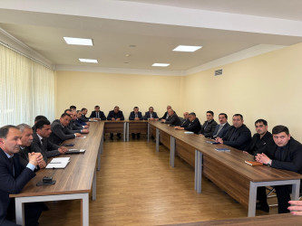 Göygöl rayonunda “Konstitusiya və Suverenlik İli” çərçivəsində  Məişət zorakılığının qarşısının alınmasında yerli idarəetmə orqanlarının rolu mövzusunda görüş təşkil olunub