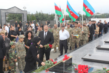 Şəhid Həsənov Amin İlqar oğlunun anım günü Göygöl rayonunda qeyd edilib