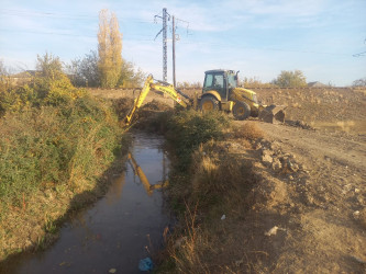 Göygöldə suvarma suyunun təminatının yaxşılaşdırılması istiqamətində işlər davam etdirilir