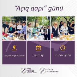 📢 Göygöl Peşə  Məktəbində  "Açıq qapı" günü keçiriləcək.