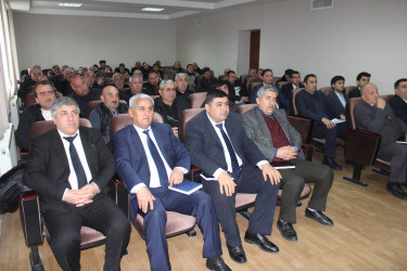 Göygöl rayonunda “Heyvandarlıq sahəsində mövcud imkanlar, problemlər və perspektivlər” mövzusunda görüş keçirilib