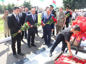 Vətən Müharibəsi şəhidi Elnur Cəbrayılovun xatirəsinə inşa olunan ehsan bulağının açılış mərasimi keçirilib