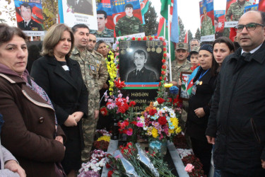 Vətən müharibəsi şəhidi Bayramov Həsən Bəhrəm oğlunun ikinci ildönümü məzarı başında qeyd edilib