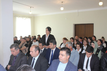 Göygöl Rayon İcra Hakimiyyətinin başçısı Elvin Paşayev Nadil kəndində səyyar qəbul keçirib