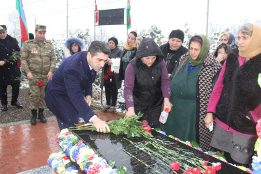 Vətən müharibəsi şəhidi Həsənli Elçin Qəşəm oğlunun ikinci ildönümündə məzarı və ailəsi ziyarət olunub