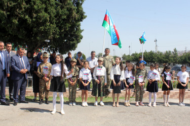 Bu gün Vətən Müharibəsi şəhidi Bayramov Samir Elxan oğlunun doğum günü ilə bağlı anım mərasimi keçirilib