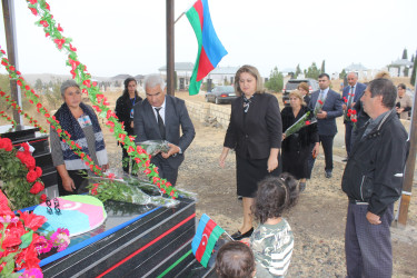 Bu gün 44 günlük Vətən müharibəsi şəhidi Sabir Yusubovun xatirəsinə inşa olunan ehsan bulağının açılış mərasimi keçirilib