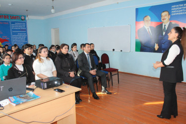 “Peşəyə yiyələnməyin gələcəkdə müsbət təsiri, sosial təminat və sosial müdafiə”  mövzusunda maarifləndirici tədbiri keçirilib