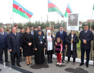 Vətən müharibəsi şəhidi Həsənov Vüsal Bayram oğlunun ikinci ildönümündə məzarı və ailəsi ziyarət olunub