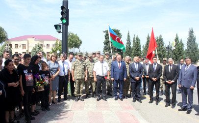 Vətən Müharibəsi şəhidi Elnur Cəbrayılovun xatirəsinə inşa olunan ehsan bulağının açılış mərasimi keçirilib