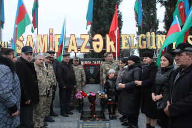 Vətən müharibəsi şəhidi Eldarzadə Azər İsmixan oğlunun ikinci ildönümü məzarı başında qeyd edilib və ailəsi ziyarət olunub