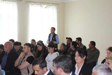 Göygöl Rayon İcra Hakimiyyətinin başçısı Elvin Paşayev Nadil kəndində səyyar qəbul keçirib