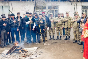 Göygöl Peşə Məktəbində Novruzun ilk çərşənbəsi olan Su çərşənbəsi ilə əlaqədar şənlik təşkil olunub