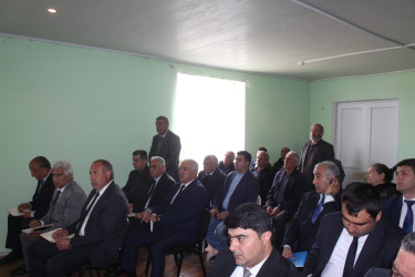 Göygöl Rayon İcra Hakimiyyətinin başçısı Elvin Paşayev Əlimədədli kəndində səyyar qəbul keçirib