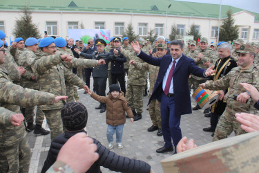 Göygöl rayon ərazisində yerləşən N saylı hərbi hissədə Bayram tədbiri təşkil olunub