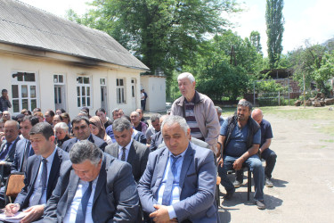 Göygöl Rayon İcra Hakimiyyətinin başçısı Elvin Paşayev Gəncə kəndində vətəndaşların səyyar qəbulunu keçirib