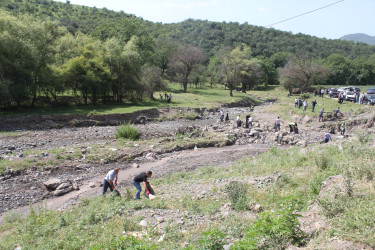 Göygöl rayonunun Şəhriyar kəndində təmizlik aksiyası keçirilib