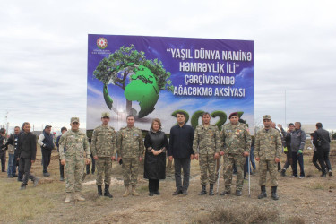 Göygöl rayonunda “Yaşıl dünya naminə həmrəylik ili”çərçivəsində növbəti ağacəkmə aksiyası təşkil olunub