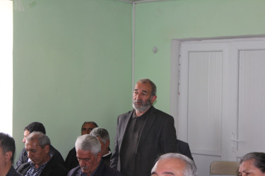 Göygöl Rayon İcra Hakimiyyətinin başçısı Elvin Paşayev Əlimədədli kəndində səyyar qəbul keçirib