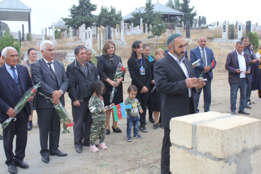 Bu gün 44 günlük Vətən müharibəsi şəhidi Sabir Yusubovun xatirəsinə inşa olunan ehsan bulağının açılış mərasimi keçirilib
