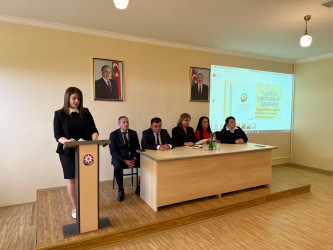 Göygöl rayonunda “Konstitusiya və suverenlik ili” çərçivəsində növbəti görüş Quşqara kənd tam orta məktəb kollektivi ilə keçirilib