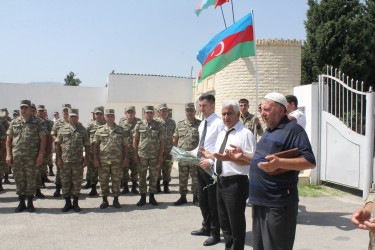 44 günlük Vətən Müharibəsi şəhidi Maqsud Məmmədovun xatirəsinə inşa olunan ehsan bulağının açılış mərasimi keçirilib