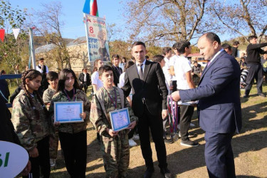 Göygöl rayon Keşkü kənd tam orta məktəbdə 8 Noyabr -Zəfər Günü ilə əlaqədar "Zəfər Yarışı" keçirilib