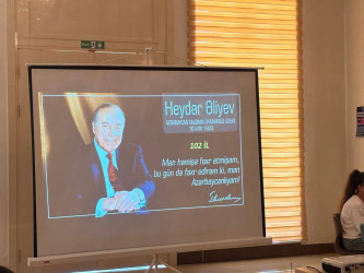 Göygöl rayonunda Ümummilli Lider Heydər Əliyevin anadan olmasının 102-ci illiyinə həsr olunmuş bilik yarışı keçirilib-09-05-2025
