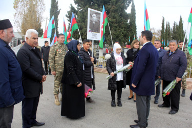 Vətən müharibəsi şəhidi Həsənov Vüsal Bayram oğlunun ikinci ildönümündə məzarı və ailəsi ziyarət olunub