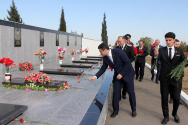 8 Noyabr - Zəfər günü münasibəti ilə Göygöl rayonunda toplantı keçirilib