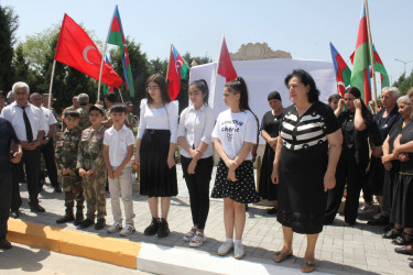 44 günlük Vətən Müharibəsi şəhidi Maqsud Məmmədovun xatirəsinə inşa olunan ehsan bulağının açılış mərasimi keçirilib